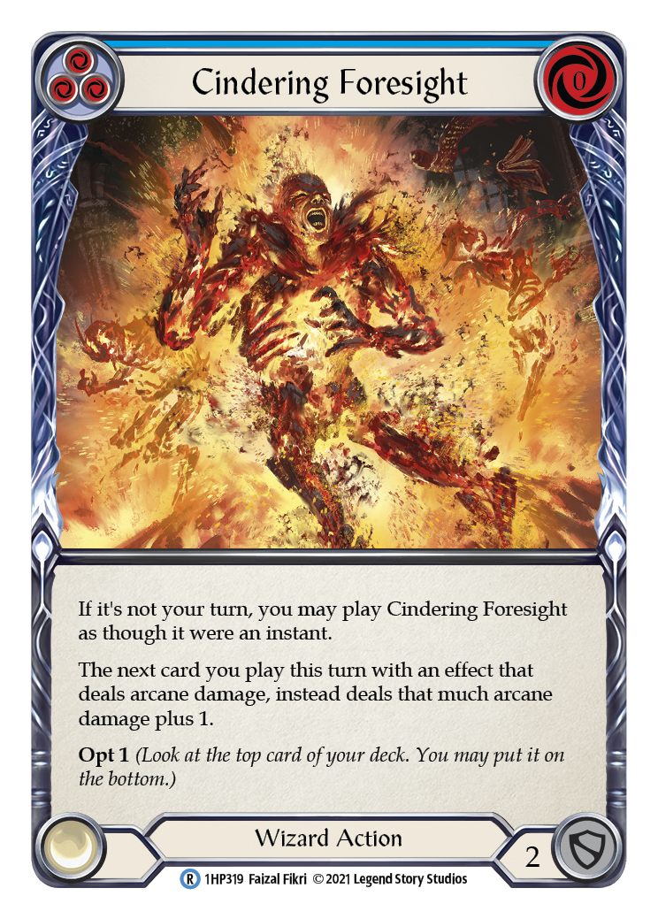 Cindering Foresight (Blue) [1HP319] (History Pack 1) | Card Merchant Takapuna