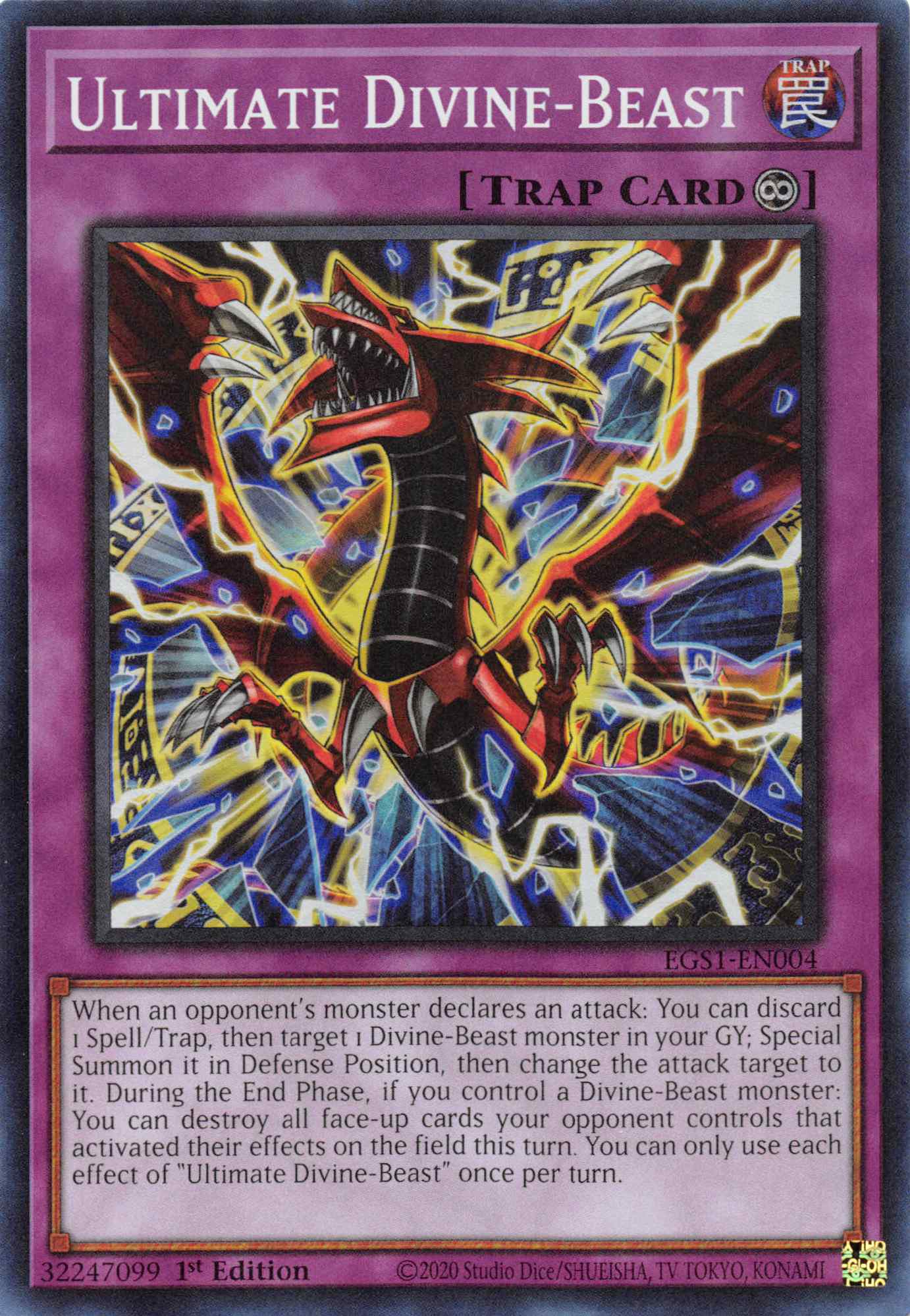 Ultimate Divine-Beast [EGS1-EN004] Super Rare | Card Merchant Takapuna