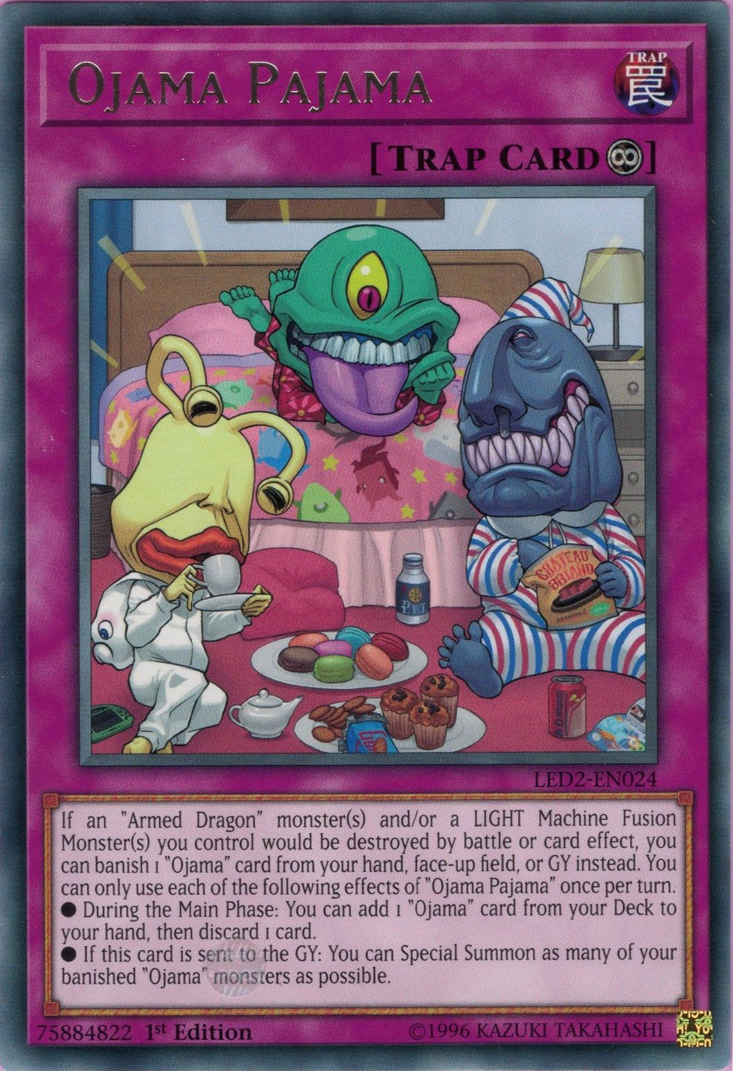 Ojama Pajama [LED2-EN024] Rare | Card Merchant Takapuna