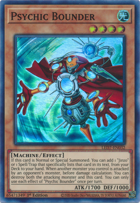 Psychic Bounder [LED7-EN032] Super Rare | Card Merchant Takapuna