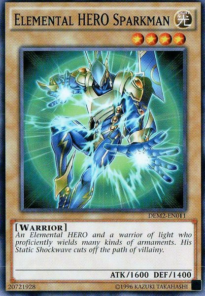 Elemental Hero Sparkman [DEM2-EN011] Common | Card Merchant Takapuna