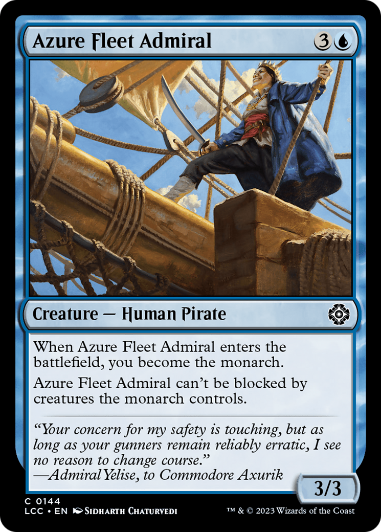 Azure Fleet Admiral [The Lost Caverns of Ixalan Commander] | Card Merchant Takapuna