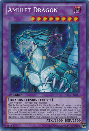 Amulet Dragon [DRLG-EN003] Secret Rare | Card Merchant Takapuna