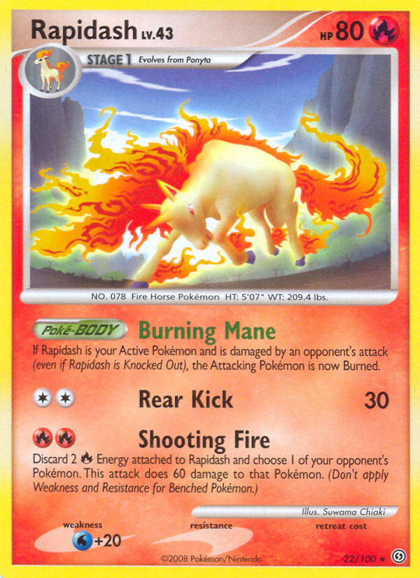 Rapidash (22/100) [Diamond & Pearl: Stormfront] | Card Merchant Takapuna