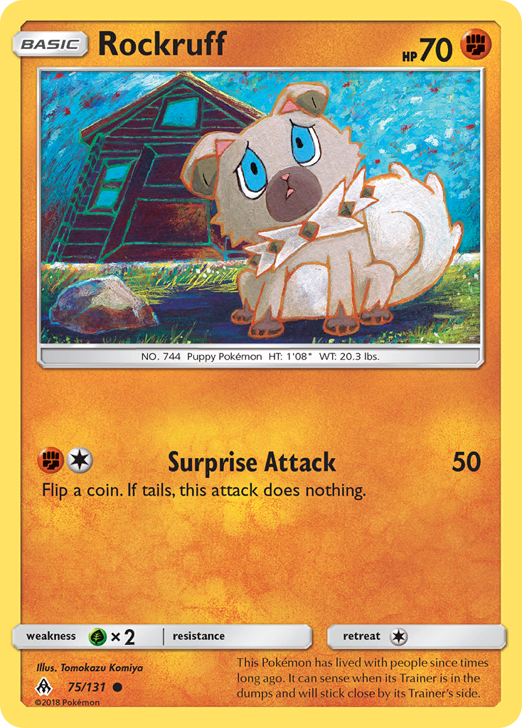 Rockruff (75/131) [Sun & Moon: Forbidden Light] | Card Merchant Takapuna