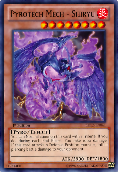 Pyrotech Mech - Shiryu [CBLZ-EN041] Common | Card Merchant Takapuna
