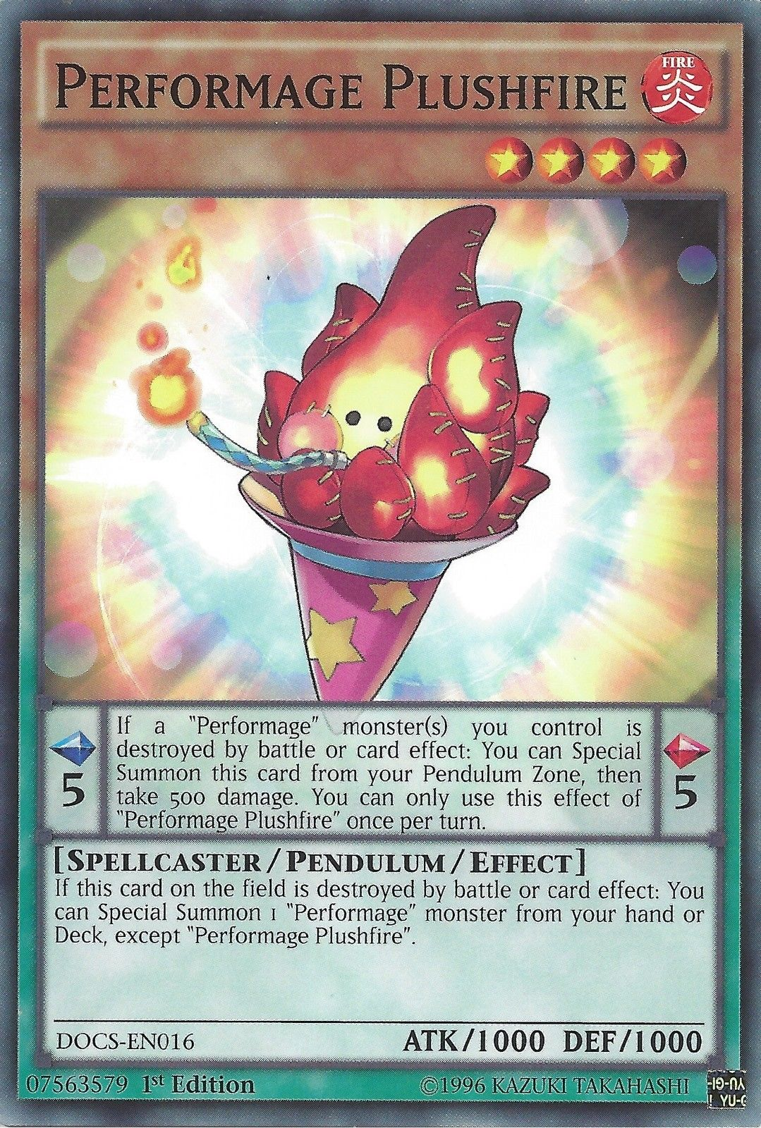 Performage Plushfire [DOCS-EN016] Common | Card Merchant Takapuna