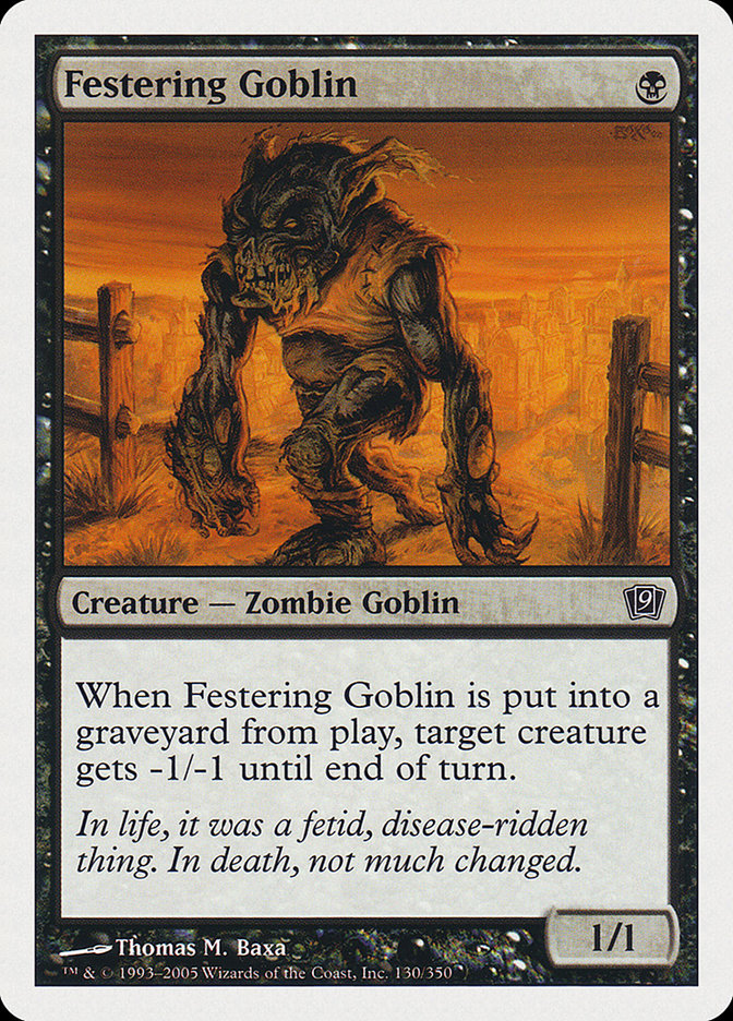 Festering Goblin [Ninth Edition] | Card Merchant Takapuna