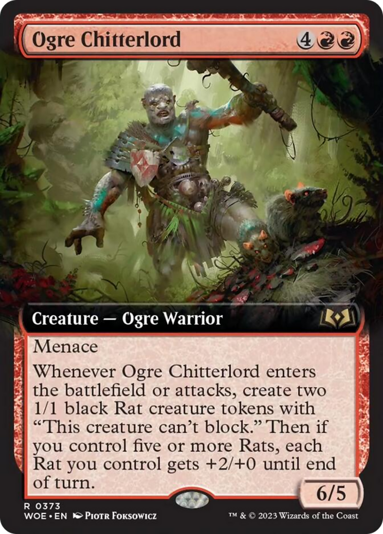 Ogre Chitterlord (Extended Art) [Wilds of Eldraine] | Card Merchant Takapuna