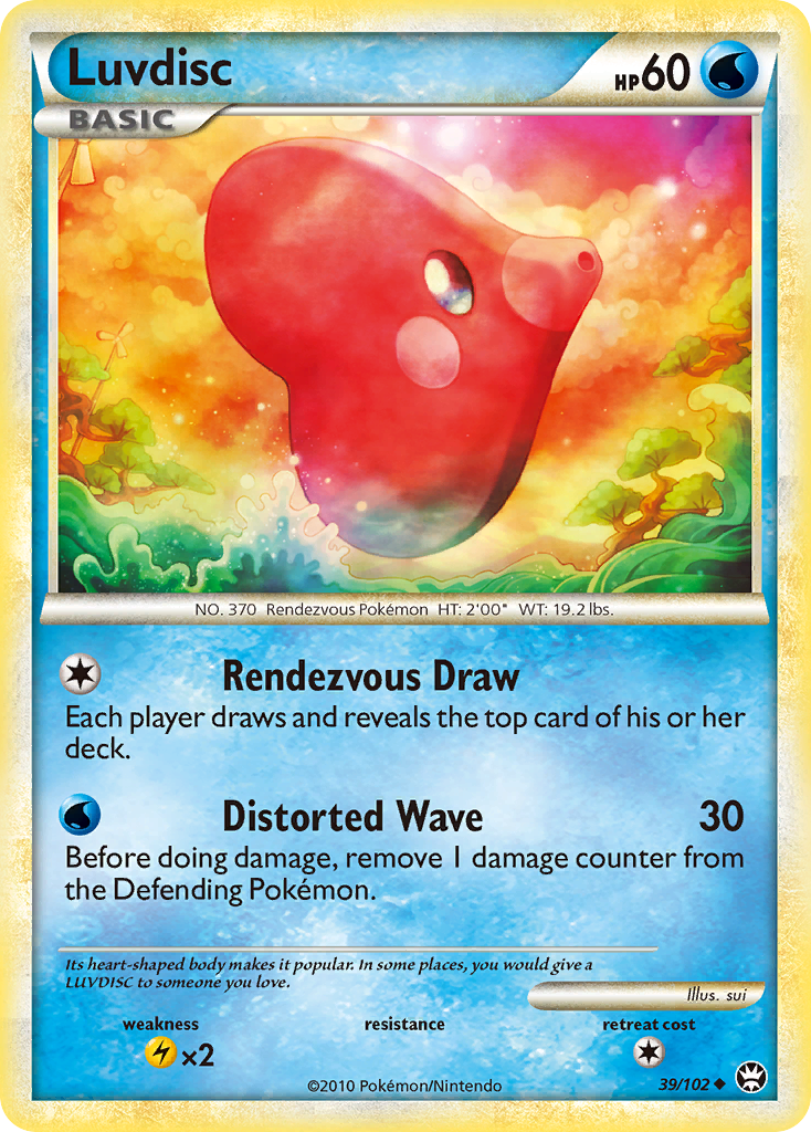 Luvdisc (39/102) [HeartGold & SoulSilver: Triumphant] | Card Merchant Takapuna