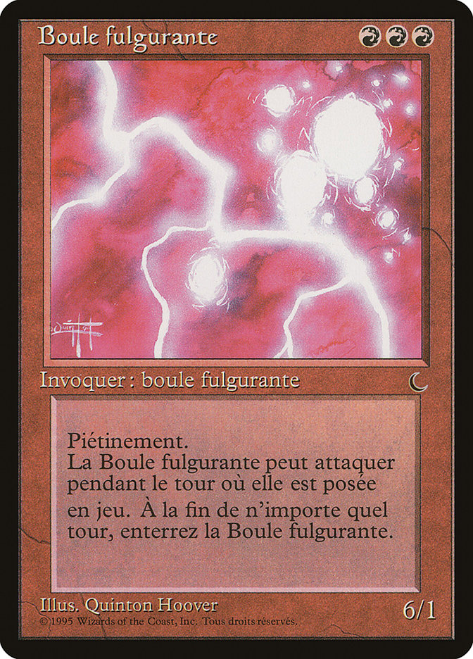 Ball Lightning (French) - "Boule fulgurante" [Renaissance] | Card Merchant Takapuna