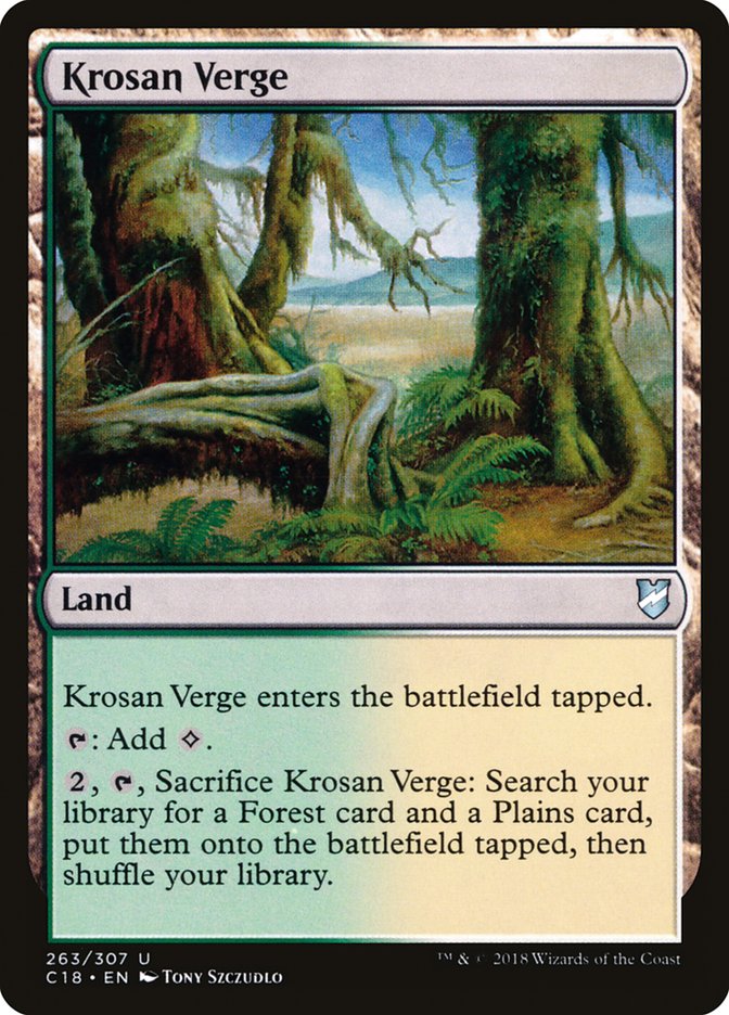 Krosan Verge [Commander 2018] | Card Merchant Takapuna