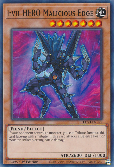 Evil HERO Malicious Edge [LDS3-EN022] Common | Card Merchant Takapuna