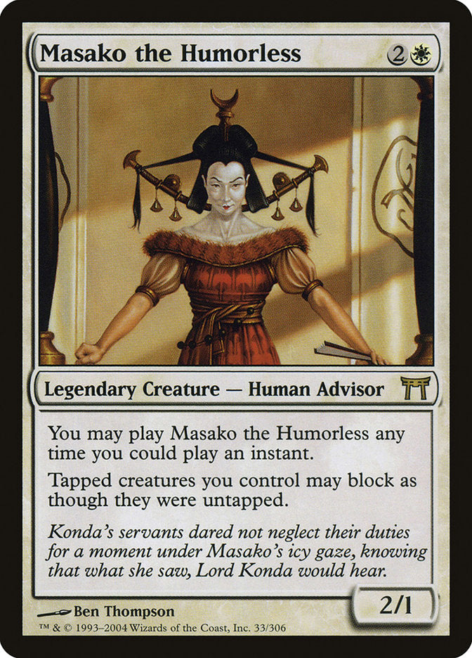 Masako the Humorless [Champions of Kamigawa] | Card Merchant Takapuna