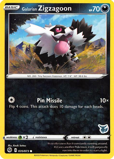 Galarian Zigzagoon (035/073) (Eevee Deck) [Battle Academy 2022] | Card Merchant Takapuna