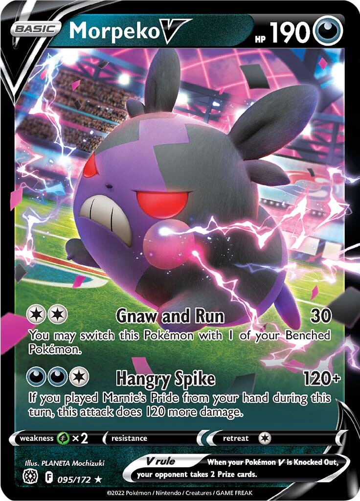 Morpeko V (095/172) [Sword & Shield: Brilliant Stars] | Card Merchant Takapuna