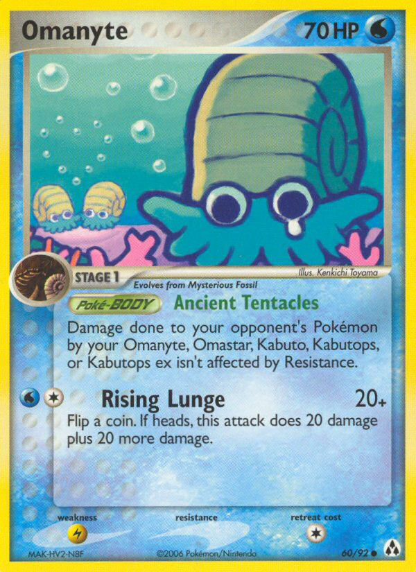 Omanyte (60/92) [EX: Legend Maker] | Card Merchant Takapuna