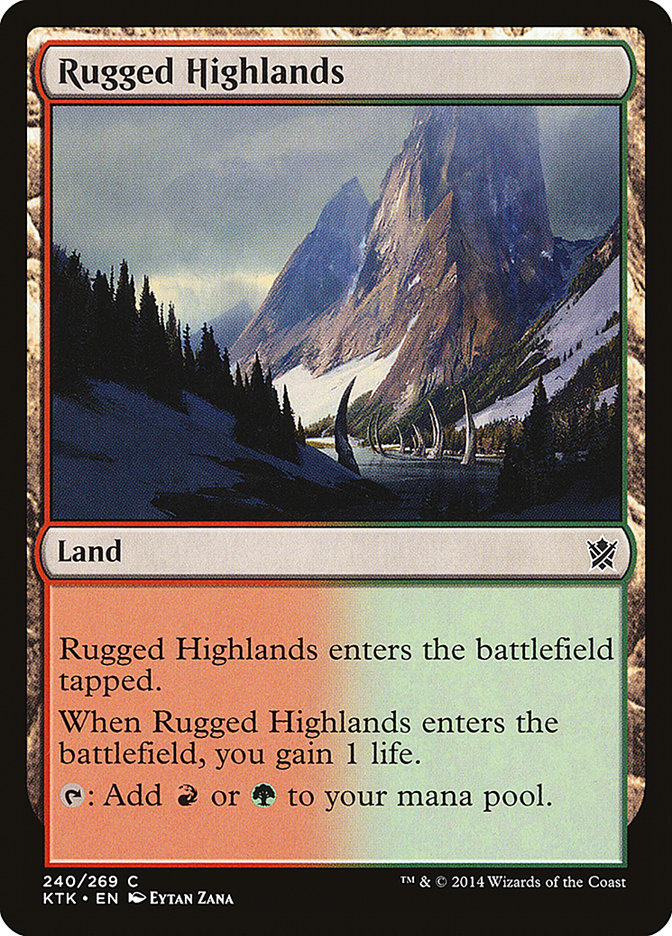 Rugged Highlands [Khans of Tarkir] | Card Merchant Takapuna