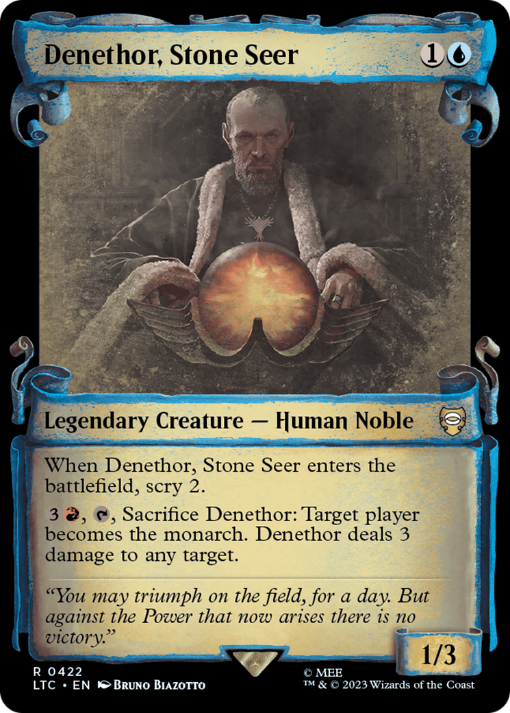 Denethor, Stone Seer [The Lord of the Rings: Tales of Middle-Earth Commander Showcase Scrolls] | Card Merchant Takapuna