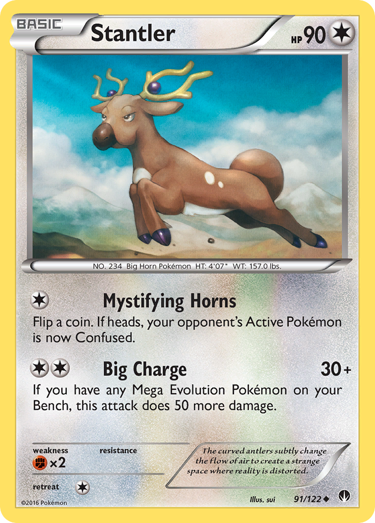 Stantler (91/122) [XY: BREAKpoint] | Card Merchant Takapuna