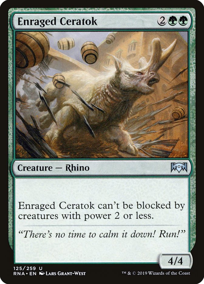 Enraged Ceratok [Ravnica Allegiance] | Card Merchant Takapuna