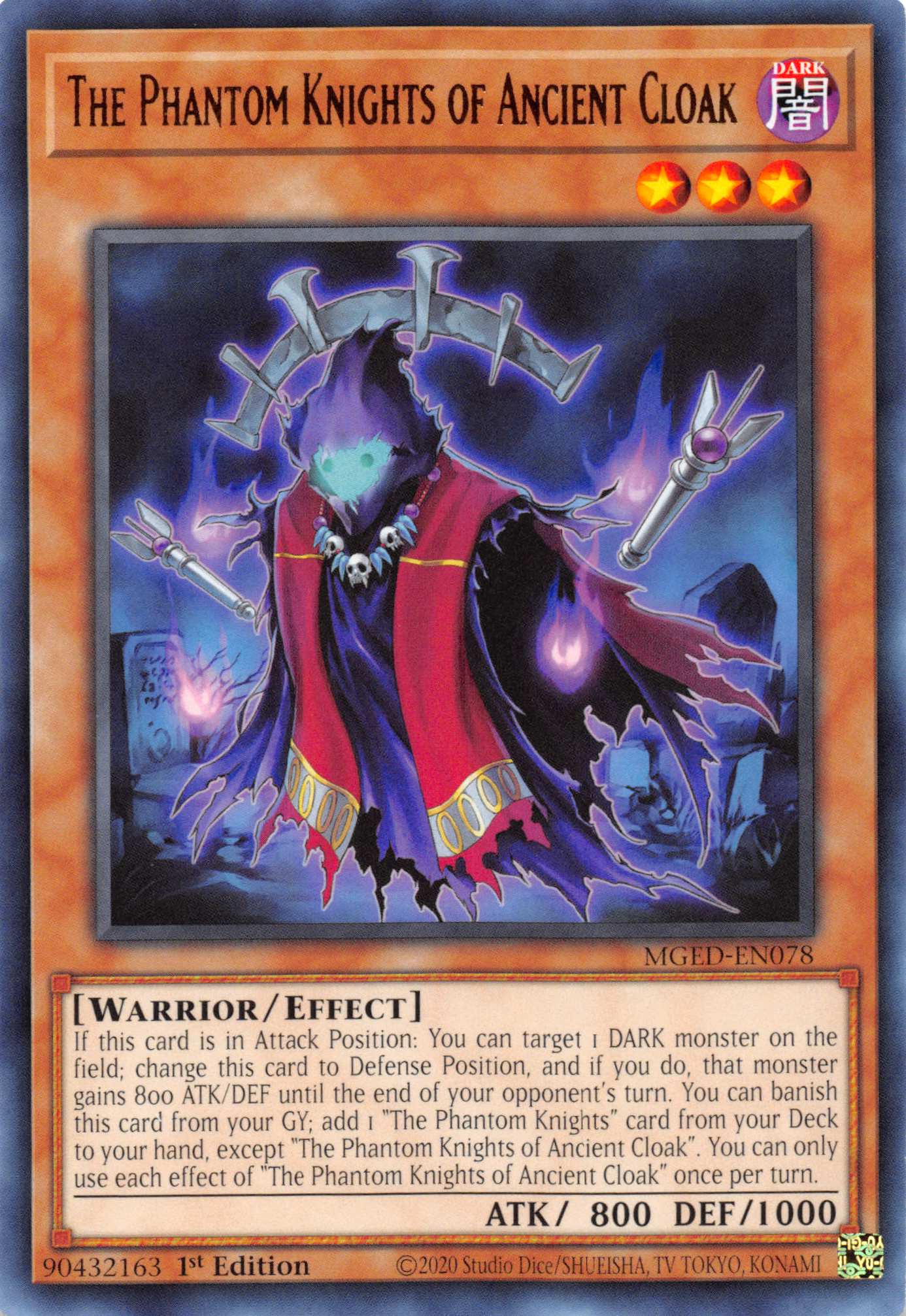 The Phantom Knights of Ancient Cloak [MGED-EN078] Rare | Card Merchant Takapuna