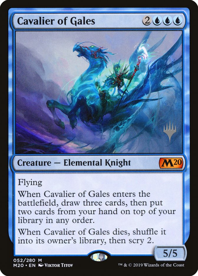 Cavalier of Gales (Promo Pack) [Core Set 2020 Promos] | Card Merchant Takapuna