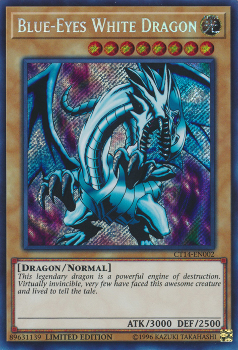 Blue-Eyes White Dragon [CT14-EN002] Secret Rare | Card Merchant Takapuna