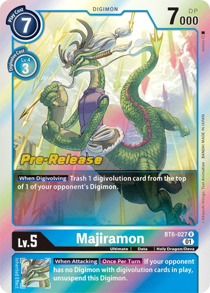 Majiramon [BT6-027] [Double Diamond Pre-Release Cards] | Card Merchant Takapuna