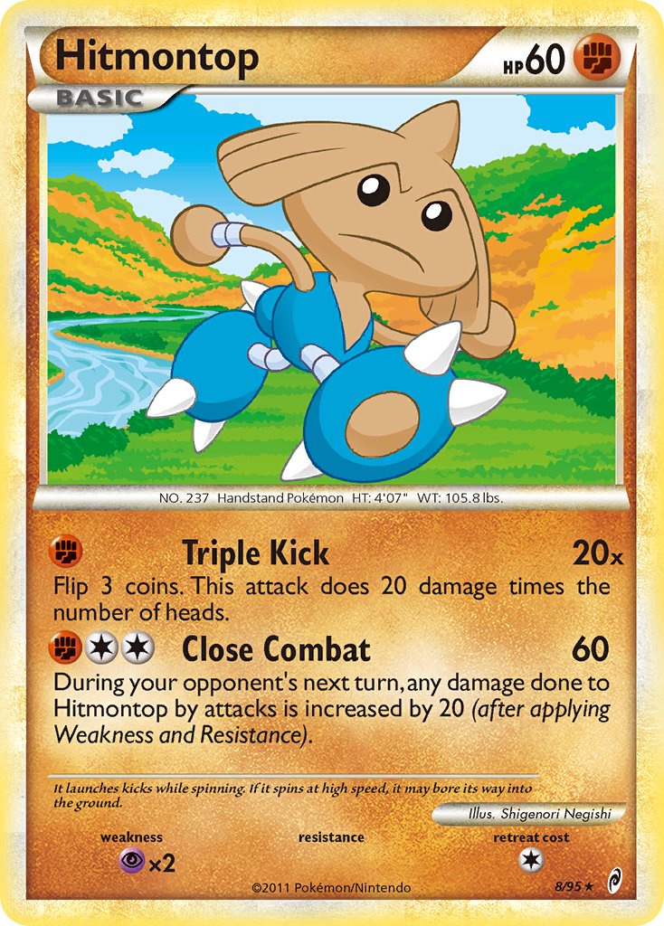 Hitmontop (8/95) (Theme Deck Exclusive) [HeartGold & SoulSilver: Call of Legends] | Card Merchant Takapuna