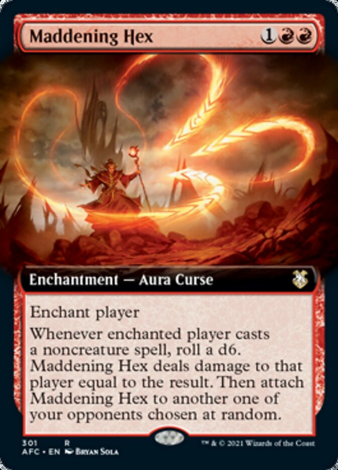 Maddening Hex (Extended Art) [Dungeons & Dragons: Adventures in the Forgotten Realms Commander] | Card Merchant Takapuna