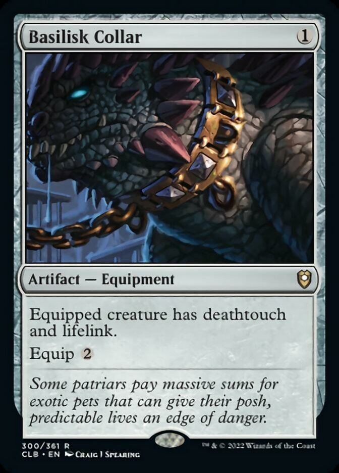 Basilisk Collar [Commander Legends: Battle for Baldur's Gate] | Card Merchant Takapuna