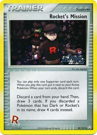 Rocket's Mission (88/109) (Stamped) [EX: Team Rocket Returns] | Card Merchant Takapuna