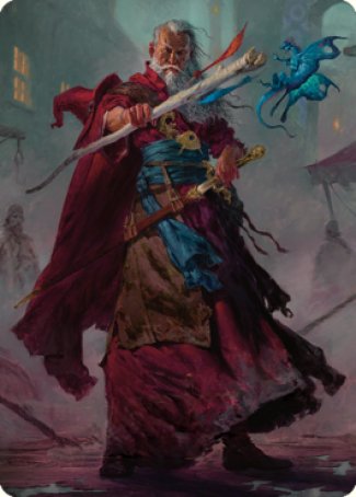 Elminster Art Card (64) [Commander Legends: Battle for Baldur's Gate Art Series] | Card Merchant Takapuna