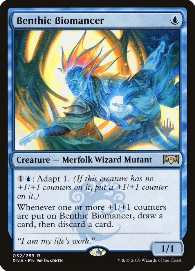 Benthic Biomancer (Promo Pack) [Ravnica Allegiance Promos] | Card Merchant Takapuna