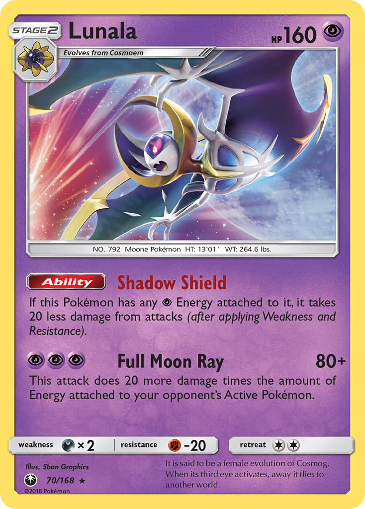 Lunala (70/168) [Sun & Moon: Celestial Storm] | Card Merchant Takapuna