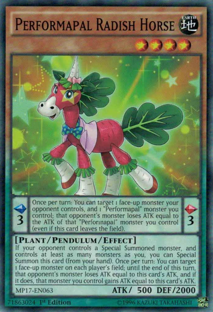 Performapal Radish Horse [MP17-EN063] Common | Card Merchant Takapuna