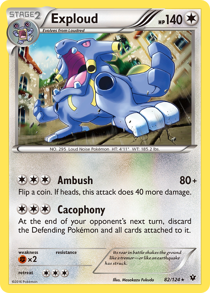 Exploud (82/124) [XY: Fates Collide] | Card Merchant Takapuna