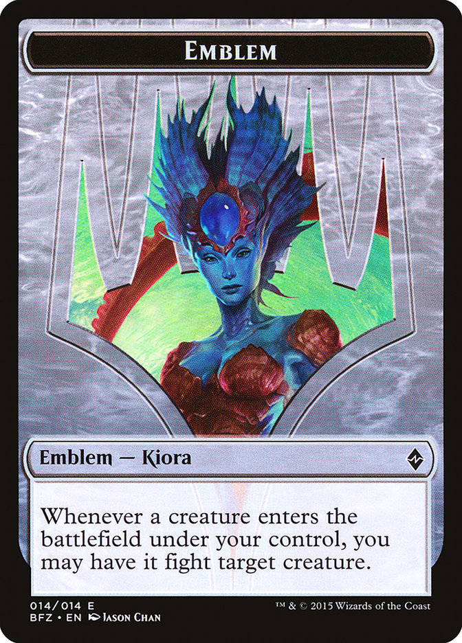 Kiora, Master of the Depths Emblem [Battle for Zendikar Tokens] | Card Merchant Takapuna