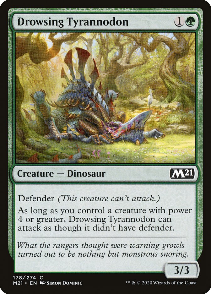 Drowsing Tyrannodon [Core Set 2021] | Card Merchant Takapuna