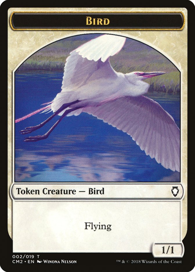 Bird Token [Commander Anthology Volume II Tokens] | Card Merchant Takapuna