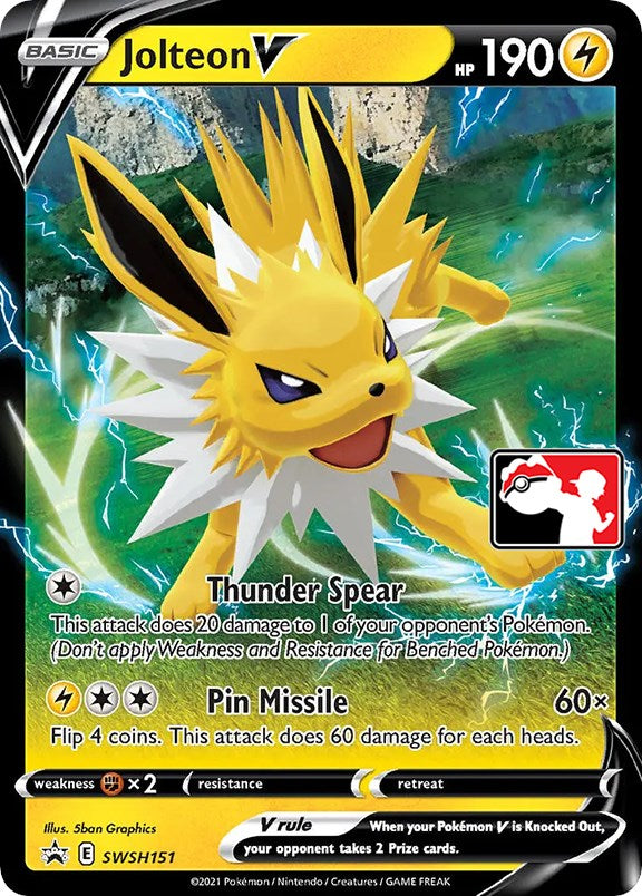 Jolteon V (SWSH151) [Prize Pack Series One] | Card Merchant Takapuna