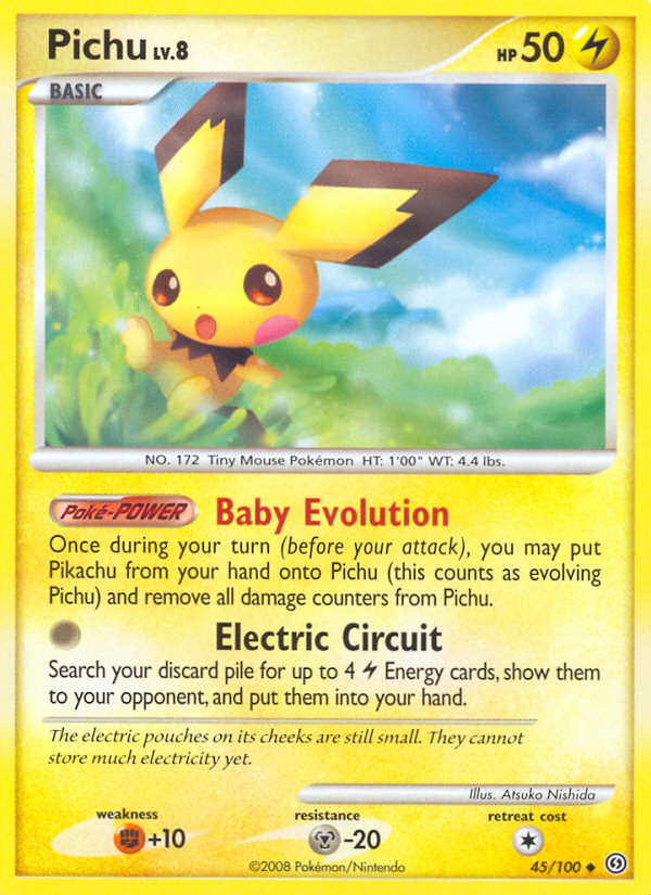 Pichu (45/100) [Diamond & Pearl: Stormfront] | Card Merchant Takapuna