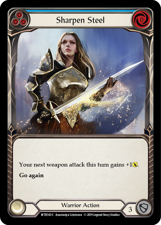 Sharpen Steel (Blue) [WTR143-C] (Welcome to Rathe)  Alpha Print Normal | Card Merchant Takapuna