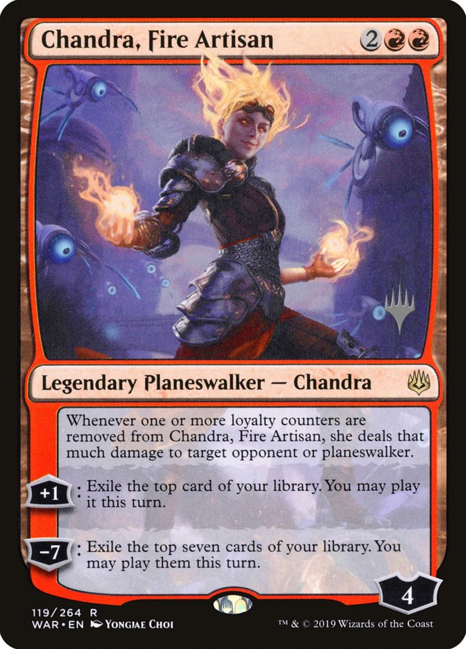 Chandra, Fire Artisan (Promo Pack) [War of the Spark Promos] | Card Merchant Takapuna