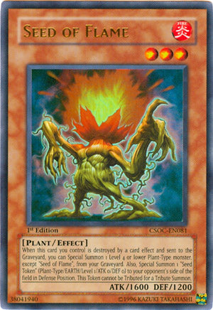 Seed of Flame [CSOC-EN081] Ultra Rare | Card Merchant Takapuna