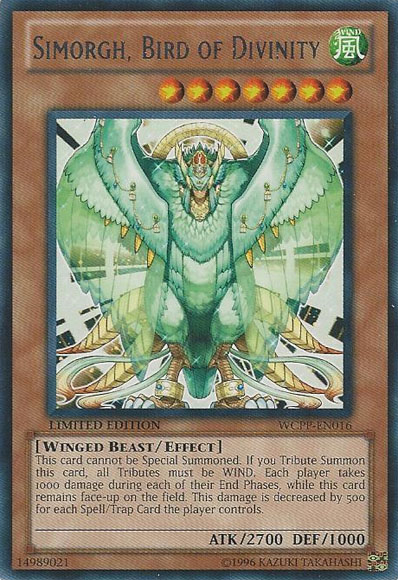 Simorgh, Bird of Divinity [WCPP-EN016] Rare | Card Merchant Takapuna