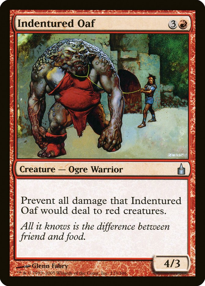 Indentured Oaf [Ravnica: City of Guilds] | Card Merchant Takapuna