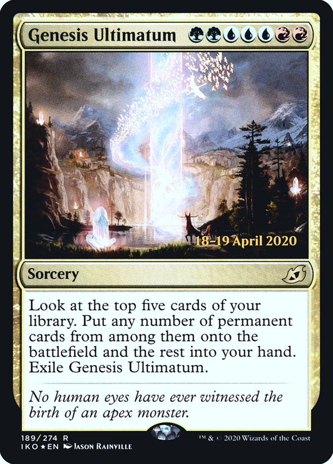 Genesis Ultimatum [Ikoria: Lair of Behemoths Prerelease Promos] | Card Merchant Takapuna