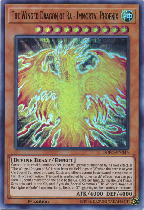 The Winged Dragon of Ra - Immortal Phoenix [DUPO-EN046] Ultra Rare | Card Merchant Takapuna